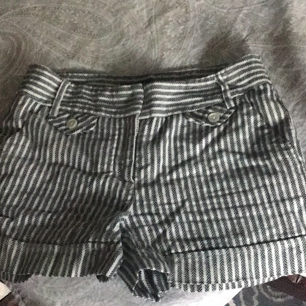 ABS Herringbone pattern Classic LinenCotton shorts